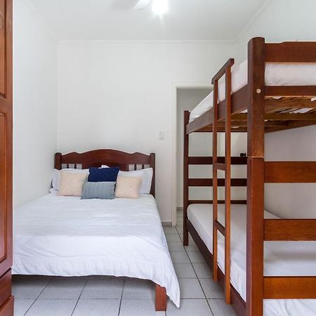 Apartamento Espacoso Com Ar Condicionado E Wi-Fi, A 100 Metros Da Praia - Edificio Estoril Ubatuba Zewnętrze zdjęcie