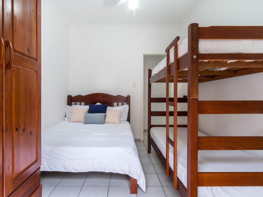 Apartamento Espacoso Com Ar Condicionado E Wi-Fi, A 100 Metros Da Praia - Edificio Estoril Ubatuba Zewnętrze zdjęcie