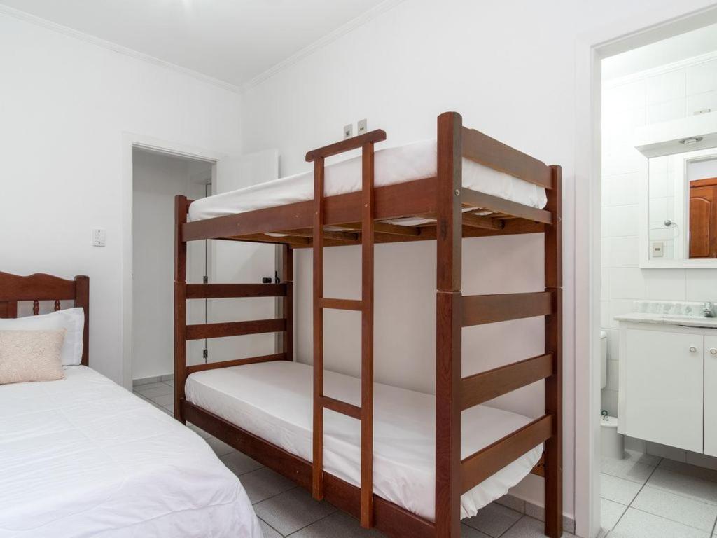 Apartamento Espacoso Com Ar Condicionado E Wi-Fi, A 100 Metros Da Praia - Edificio Estoril Ubatuba Zewnętrze zdjęcie